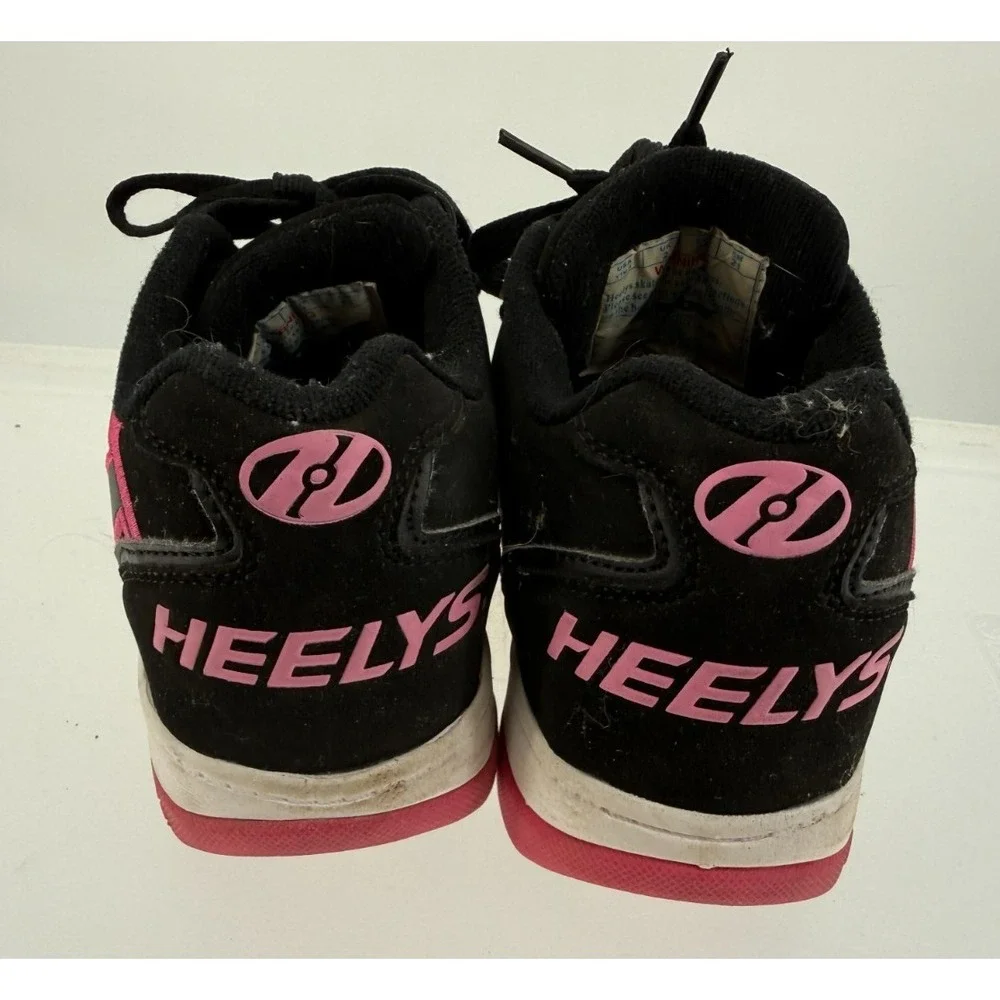 Heelys Black Pink Roller Skate Shoes Youth 3 Y2K‎ Skater Emo Scene